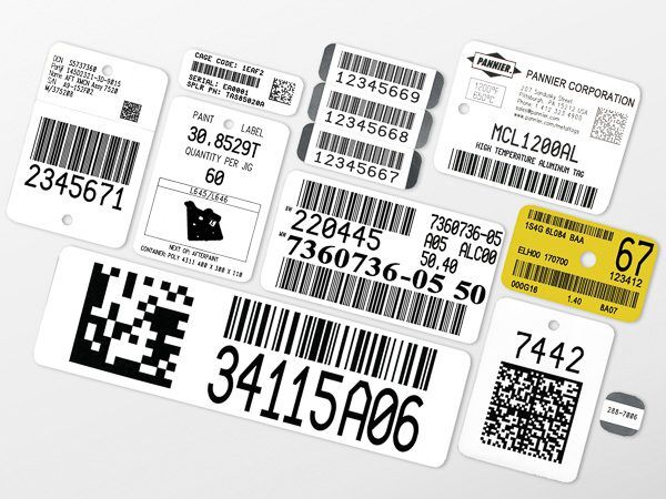 Printed Bar Code Metal Tags - Pannier Corporation